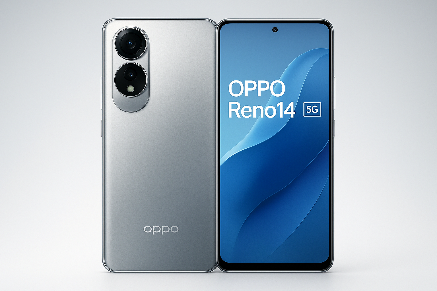 OPPO Reno 14 5G and Reno 14 Pro 5G sleek design, lightweight 7.6mm thickness, premium finish, Pink Galaxy, Space Black, Green Field colors, ergonomic one-hand use.
