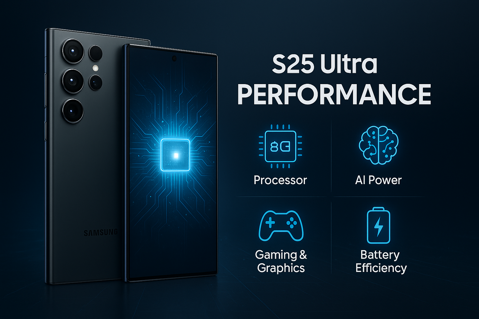 Samsung Galaxy S25 Ultra with Snapdragon 8 Gen 3 Elite performance and gaming speed
