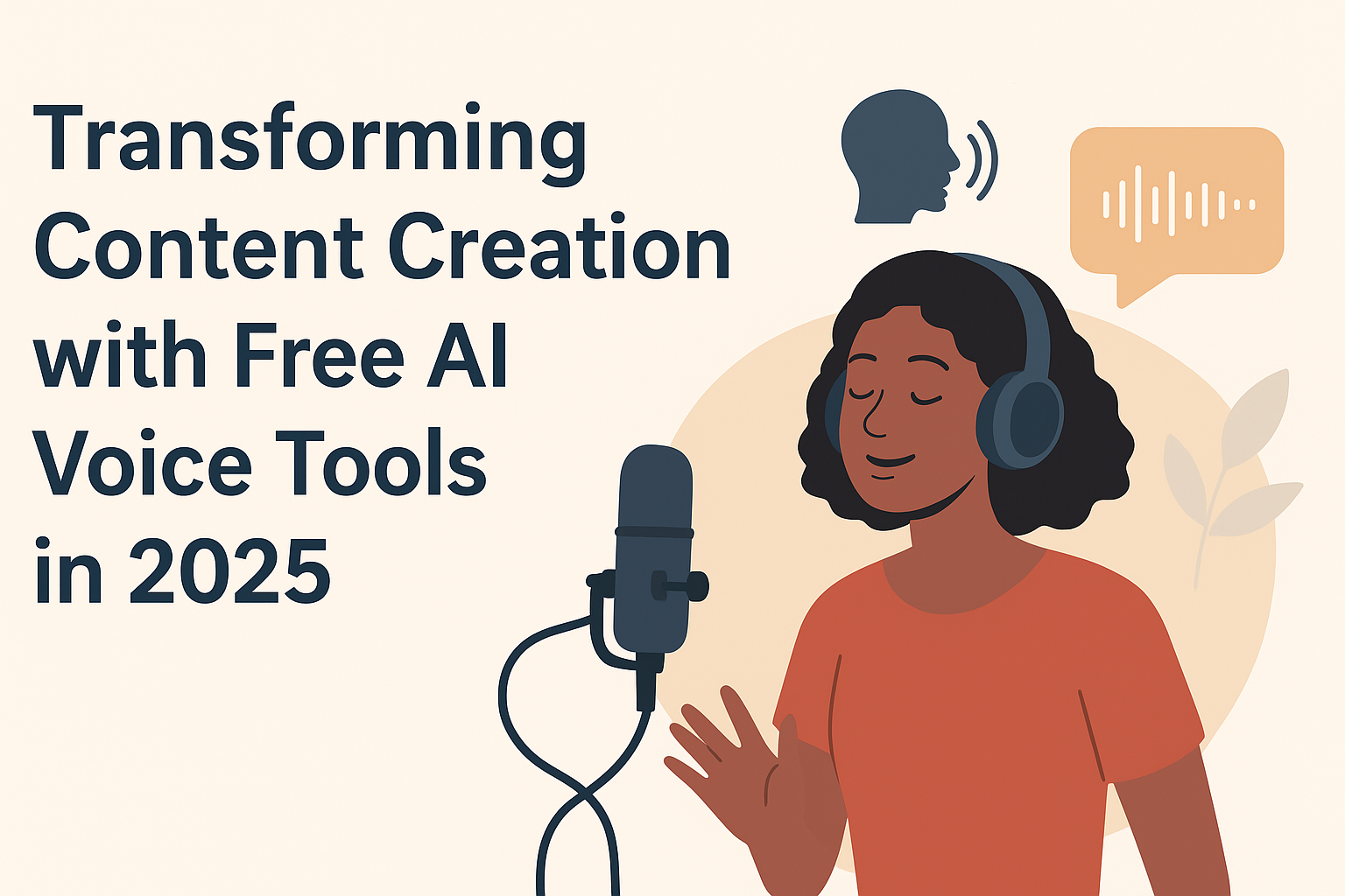 Free AI voice tools 2025 for content creation and podcasts