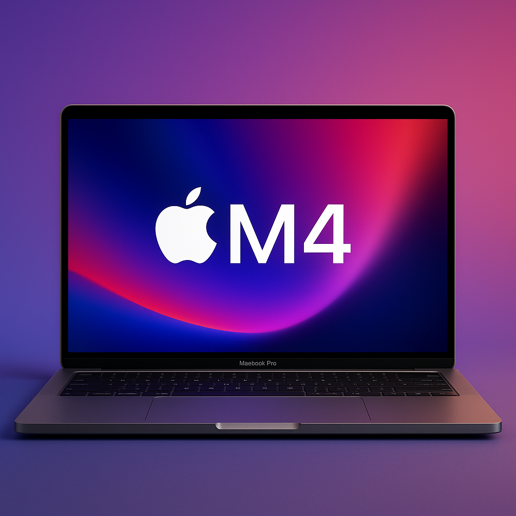 Apple MacBook Pro M4 AI laptop 2025 for video editors, graphic designers, Final Cut Pro, and AI-powered workflows