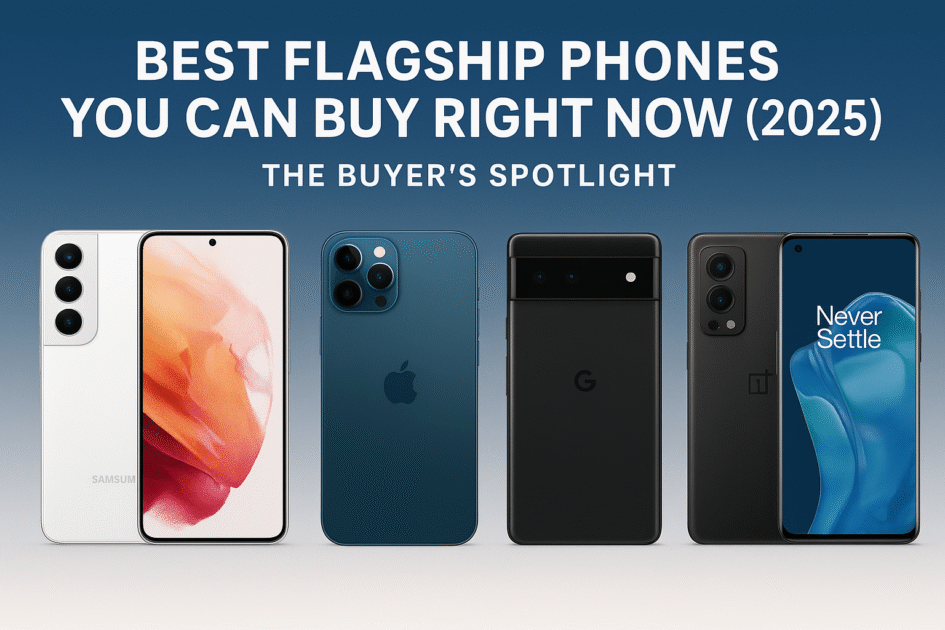 Best flagship smartphones 2025 – iPhone 17 Pro Max, Samsung Galaxy S25 Ultra, Google Pixel 10 Pro, OnePlus 15 Pro, and Xiaomi 17 Pro Max comparison of camera, performance, and AI features.