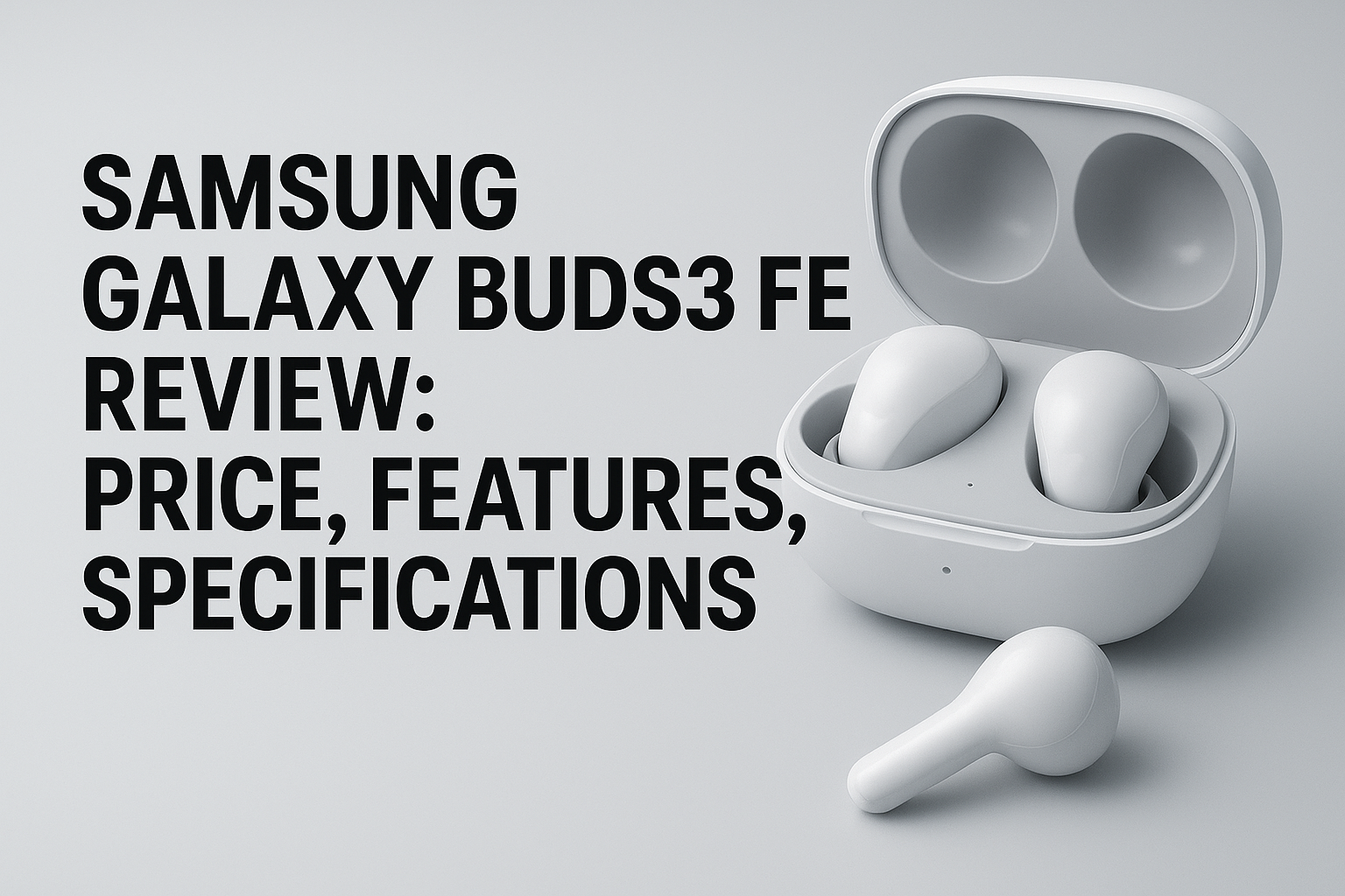 Samsung Galaxy Buds3 FE Review 2025 – AI-powered wireless earbuds with premium blade design, ANC, and 30-hour battery life.