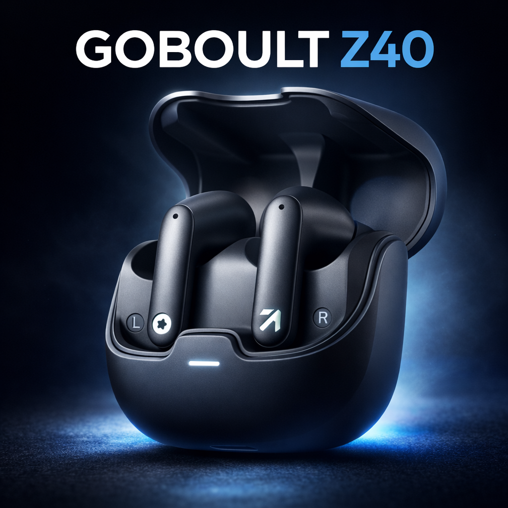 GONOULT Z40 wireless earbuds under ₹1500 – strong bass, solid build, stylish design for music and workouts.