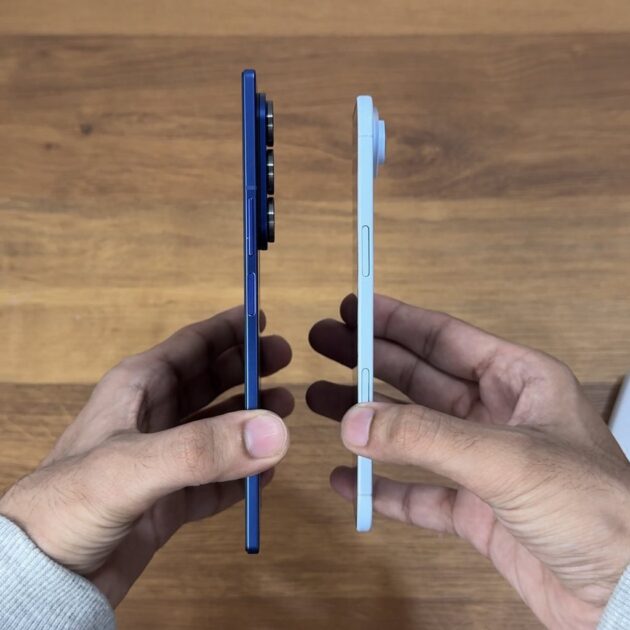Apple iPhone Pro vs Samsung Galaxy Z Fold7 premium flagship design comparison showing ceramic build and foldable hinge durability